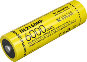 Nitecore NL2160HP | 21700 Li-Ion-Akku | 6000 mAh | 20A