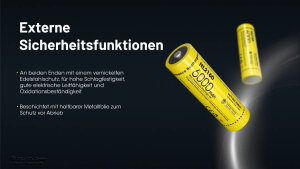 NiteCore NL2160 - 21700 battery 6000 mAh