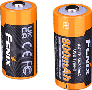 Fenix ARB-L16-800UP - 16340 USB-Akku 800mAh