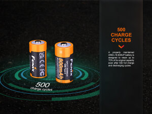 Fenix ARB-L16-800UP - 16340 USB-Akku 800mAh