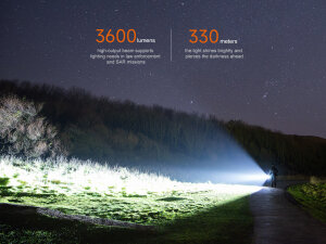 Lampe torche tactique Fenix TK17 | Batterie USB 6000 mAh | 3600 lumens