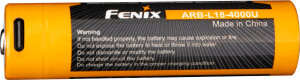 Fenix ARB-L18-4000U | Batterie Li-Ion USB-C 18650 | 4000 mAh