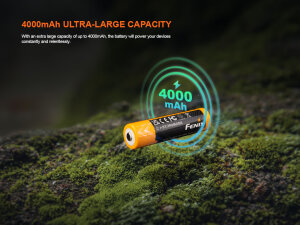 Fenix ARB-L18-4000U | Batterie Li-Ion USB-C 18650 | 4000 mAh