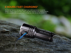 Fenix LR35R Pro Searchlight with UV | 10,000 lumens