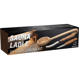 BeaverCraft Sauna Ladle Carving Kit | Wooden Ladle | Hook...