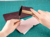 BeaverCraft « Leather Wallet » - Kit de bricolage pour portefeuille en cuir | Marron/Vert