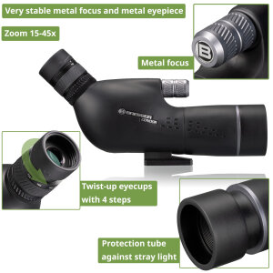 Bresser Condor 15-45x50 Gen. II Spektiv | Vollvergütet | Stickstoffgefüllt