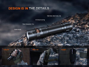Fenix PD36R ACE tactical flashlight | 3000 lumens | programmable