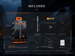 Fenix PD36R ACE tactical flashlight | 3000 lumens | programmable