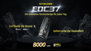 Nitecore EDC37 Flashlight | 8,000 Lumens | OLED Display