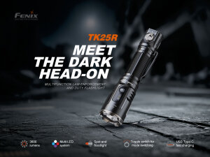 Fenix TK25R Taktische Taschenlampe | 3’600 Lumen | UV & Rot/Blau-Warnsignal