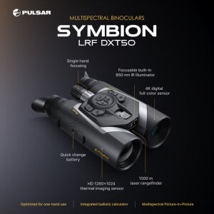 Pulsar Symbion LRF DXT50 Wärmebildfernglas | 1280×1024 · LRF 1500 m | IP67