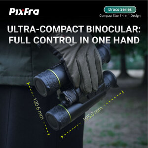 Pixfra Draco D635N-4K – Multispectral Binocular 4-in-1 | 640×512 Thermal + 4K