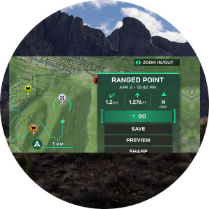 Garmin Xero L60i Laser-Entfernungsmesser | GPS & AR-Display | 6’858 m Reichweite
