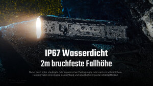 Nitecore EDC07 Noir Lampe torche EDC | 1500 Lumens | 3 teintes de blanc