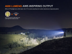 Fenix C7 Pro Lampe torche | 4600 Lumens | USB-C 20 W