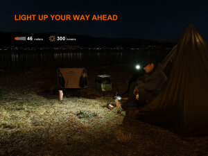 Fenix E04R Black EDC Flashlight | 300 Lumens | Red + RGB Warning