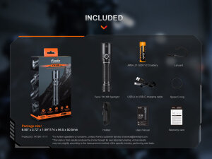 Fenix TK15R Lampe torche tactique | 3200 Lumens | IRIS X