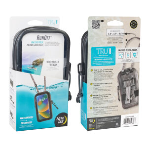 Nite Ize RunOff Phone Case Plus Noir Coque étanche pour téléphone Plus | IP67 étanche | TRU Zip