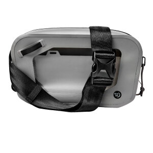 Nite Ize RunOff Waist Pack Charcoal Waterproof Waist Pack | IP67 Waterproof | TRU Zip