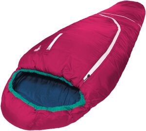 Grüezi Bag Wolle Kids World Traveller Sac de couchage enfant | Raspberry Red