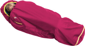 Grüezi Bag Kids Grow Colorful Kids Sleeping Bag | Raspberry Red | 100–155 cm