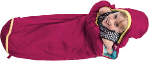 Grüezi Bag Kids Grow Colorful Kids Sleeping Bag | Raspberry Red | 100–155 cm