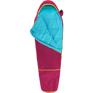 Grüezi Bag Kids Grow Colorful Kids Sleeping Bag | Raspberry Red | 100–155 cm
