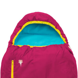 Grüezi Bag Kids Grow Colorful Kids Sleeping Bag | Raspberry Red | 100–155 cm