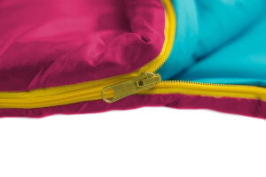 Grüezi Bag Kids Grow Colorful Kids Sleeping Bag | Raspberry Red | 100–155 cm