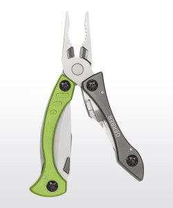 Gerber Crucial Multi-Tool Green | 7 Tools | Carabiner Clip