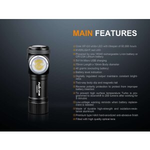 Fenix LD15R Rectangular flashlight