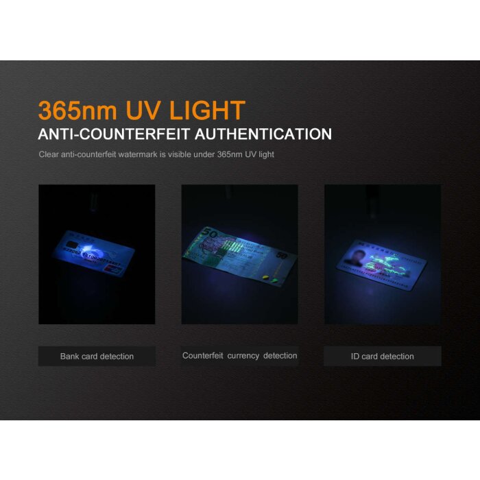 Fenix LD02 V2.0 LED Flashlight with UV