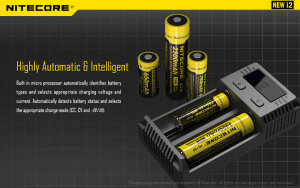 Nitecore NEW i2 Chargeur multiple | 2 baies | Li-ion & Ni-MH