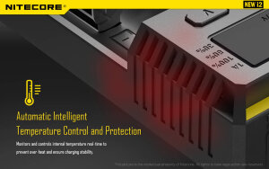 Nitecore NEW i2 Chargeur multiple | 2 baies | Li-ion & Ni-MH