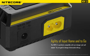 Nitecore NEW i2 Chargeur multiple | 2 baies | Li-ion & Ni-MH