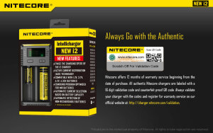 Nitecore NEW i2 Chargeur multiple | 2 baies | Li-ion & Ni-MH