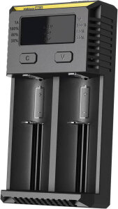 Nitecore NEW i2 Chargeur multiple | 2 baies | Li-ion & Ni-MH
