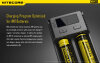 Nitecore NEW i2 Chargeur multiple | 2 baies | Li-ion & Ni-MH