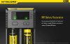 Nitecore NEW i2 Chargeur multiple | 2 baies | Li-ion & Ni-MH
