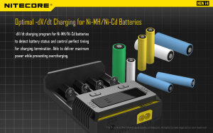 Nitecore NEW i4 Chargeur multiple | 4 baies | Li-ion & Ni-MH