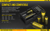 Nitecore D2 Digicharger Chargeur numérique | 2 baies | Li-ion & Ni-MH