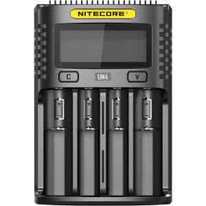 Nitecore UM4 USB-Ladegerät | 4 Schächte |...