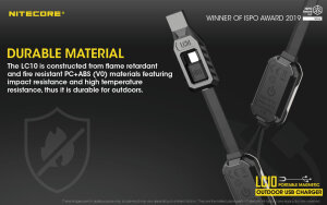 Nitecore LC10 Magnetic USB Charger | Power bank | Mini light