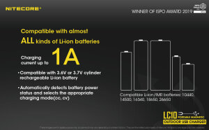 Nitecore LC10 Magnetic USB Charger | Power bank | Mini light