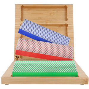 DMT W6EFC Diamant Schleifstein Set 3-teilig | Grob/Fein/Extrafein | in Holzbox