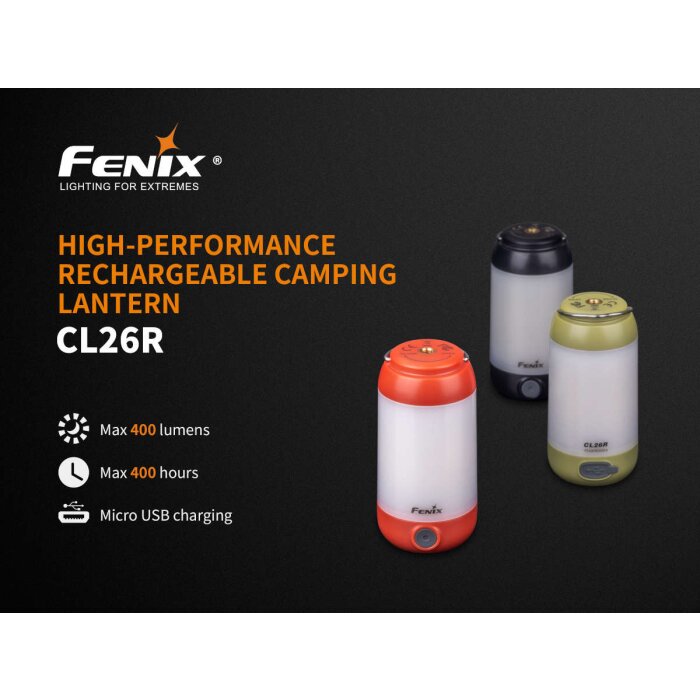 Fenix CL26R Campinglampe Rot