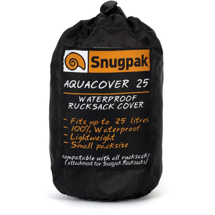 Snugpak Aquacover 25L Black - Rucksack cover