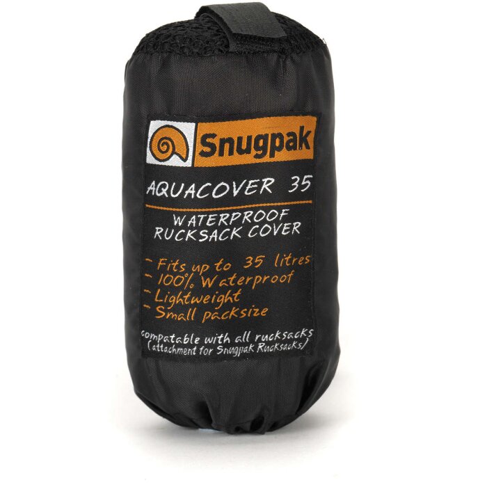 Snugpak Aquacover 35L Schwarz - Rucksack-Regenschutz