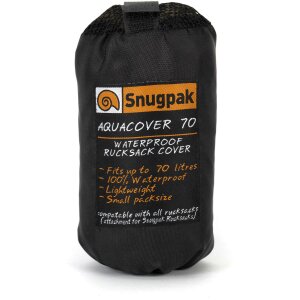 Snugpak Aquacover 70L Schwarz - Rucksack-Regenschutz